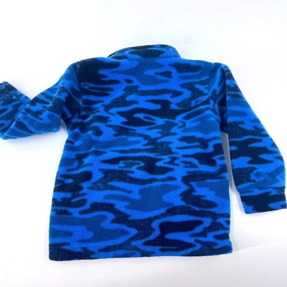 Columbia Vibrant Blue Patterned Fleece Jacket - Picture 5 of 7